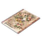  Happy Birthday Kaart Artwork Notitieboek (Linkerzijde)