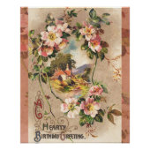  Happy Birthday Kaart Artwork Perfect Poster (Voorkant)