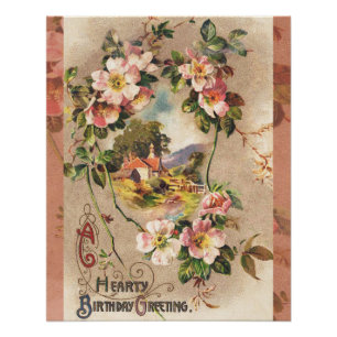  Happy Birthday Kaart Artwork Perfect Poster