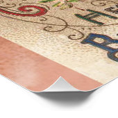 Happy Birthday Kaart Artwork Perfect Poster (Hoek)