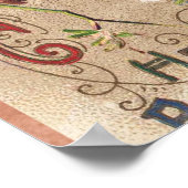 Happy Birthday Kaart Artwork Poster (Hoek)