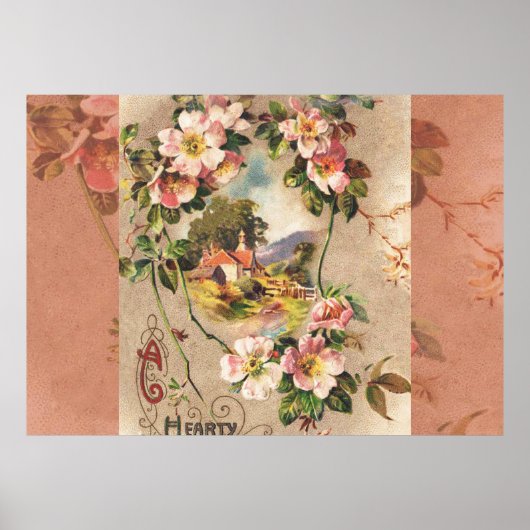  Happy Birthday Kaart Artwork Poster (Voorkant)