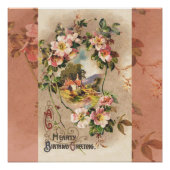  Happy Birthday Kaart Artwork Poster (Voorkant)