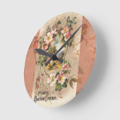  Happy Birthday Kaart Artwork Ronde Klok (Hoek)