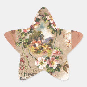  Happy Birthday Kaart Artwork Ster Sticker