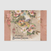  Happy Birthday Kaart Artwork Tissuepapier (Voorkant)