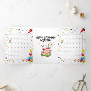 Happy Birthday Kaart augustus 2022 Kalender Trifol