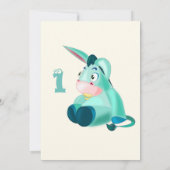 Happy Birthday Kaart - Baby Donkey - Uw leeftijd / (Achterkant)