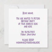 Happy Birthday kaart ballonnenfeest (Achterkant)