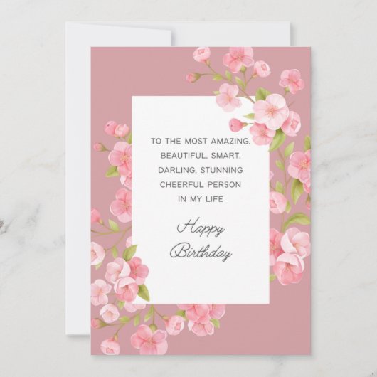 Happy Birthday-kaart Bedankkaart (Voorkant)