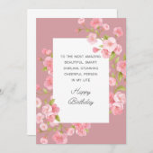 Happy Birthday-kaart Bedankkaart (Voorkant / Achterkant)