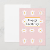 HAPPY BIRTHDAY-kaart Bedankkaart (Voorkant / Achterkant)