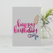 Happy Birthday-kaart Bedankkaart (Staand voorkant)