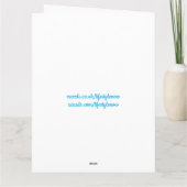 Happy Birthday Kaart - Birthday Cake Neon Lights (Achterkant)