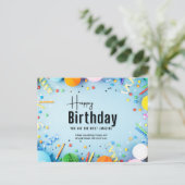 Happy Birthday-kaart Briefkaart (Staand voorkant)