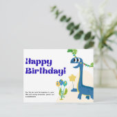 Happy Birthday-kaart Briefkaart (Staand voorkant)