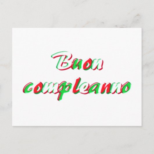 Happy Birthday-kaart Briefkaart (Voorkant)