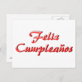 Happy Birthday-kaart Briefkaart (Voorkant / Achterkant)