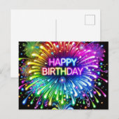 Happy Birthday-kaart Briefkaart (Voorkant / Achterkant)