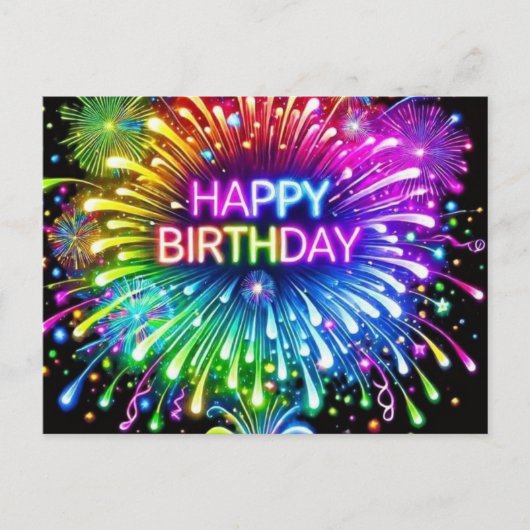 Happy Birthday-kaart Briefkaart (Voorkant)