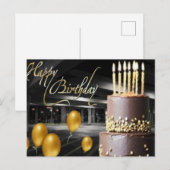 Happy Birthday-kaart Briefkaart (Voorkant / Achterkant)