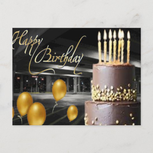 Happy Birthday-kaart Briefkaart (Voorkant)