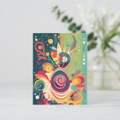 Happy Birthday-kaart Briefkaart (Staand voorkant)