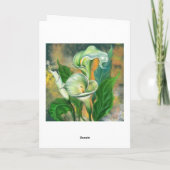Happy Birthday Kaart Calla Lily Flower (Achterkant)