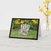 Happy Birthday Kaart Chipmunk (Gele Bloem)