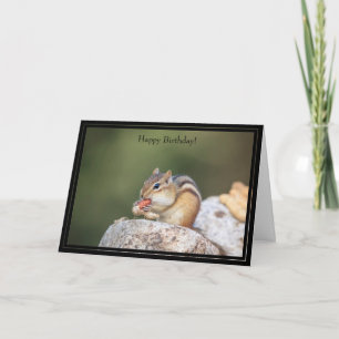 Happy Birthday Kaart Chipmunk