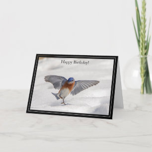 Happy Birthday Kaart Eastern Bluebird