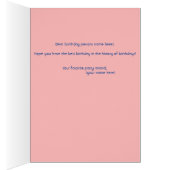 Happy Birthday Kaart - Feestdier (Binnen (Rechts))