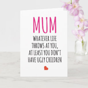 Happy Birthday Kaart Funny Joke Mum moederdag
