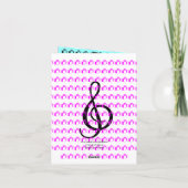 Happy Birthday Kaart G Clef Cadeaubox (Achterkant)