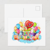 Happy Birthday Kaart (generiek) (Voorkant / Achterkant)