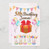 Happy Birthday Kaart gepersonaliseerd (Voorkant / Achterkant)