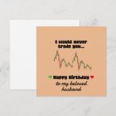 Happy Birthday Kaart- handelaar Verjaardagsliefde Feestdagenkaart (Voorkant / Achterkant)