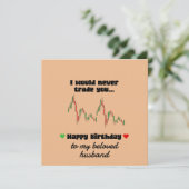 Happy Birthday Kaart- handelaar Verjaardagsliefde Feestdagenkaart (Staand voorkant)