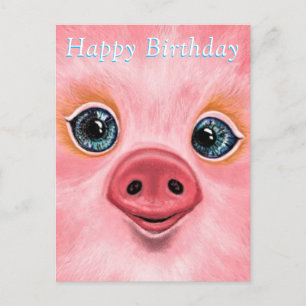 Happy Birthday Kaart - Happy Piglet