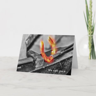 Happy Birthday-kaart: Hoefijzer Kaart