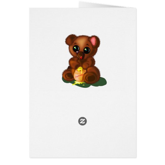 Happy Birthday Kaart Honey Beer - Add Year (Achterkant)