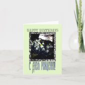 Happy Birthday Kaart in het Russisch en Engels (Voorkant)