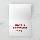 Happy Birthday Kaart in oranje (Binnen)