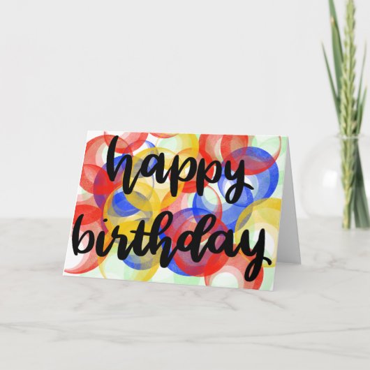 Happy Birthday-kaart Kaart (Voorkant)