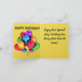 Happy Birthday-kaart Kaart (Binnen)
