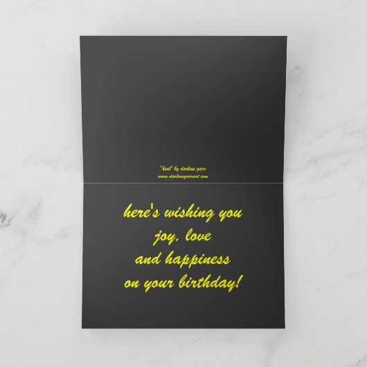 Happy Birthday-kaart Kaart (Binnen)