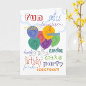 Happy Birthday-kaart Kaart (Gele Bloem)