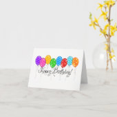 Happy Birthday-kaart Kaart (Gele Bloem)