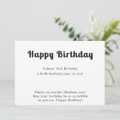 Happy Birthday-kaart Kaart (Staand voorkant)