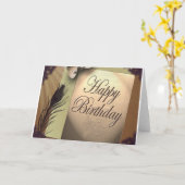 Happy Birthday-kaart Kaart (Gele Bloem)